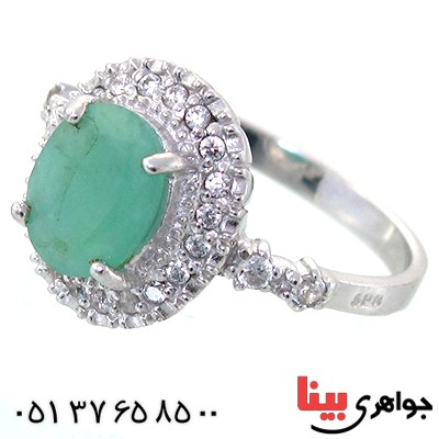 انگشتر زمرد زنانه شیک رادیوم لوکس _کد:11136