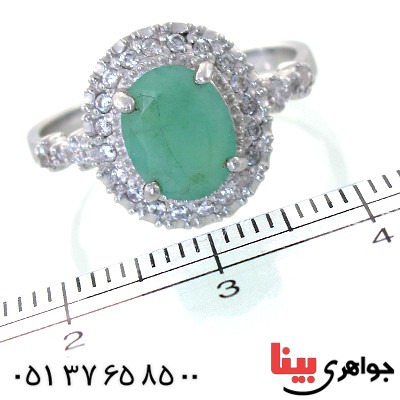 انگشتر زمرد زنانه شیک رادیوم لوکس _کد:11136