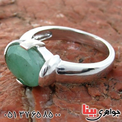 انگشتر زمرد خوشرنگ زنانه رادیوم لوکس _کد:11137