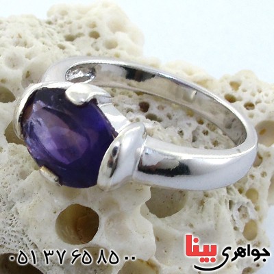 انگشتر آمتیست خوشرنگ زنانه رادیوم لوکس _کد:11167