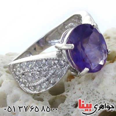 انگشتر آمتیست زنانه رادیوم لوکس مدل آرشیدا _کد:11184