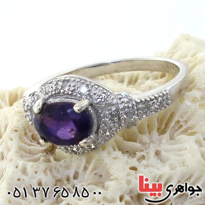 انگشتر آمتیست زنانه رادیوم لوکس مدل فریبا _کد:11186