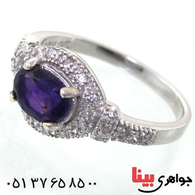 انگشتر آمتیست زنانه رادیوم لوکس مدل فریبا _کد:11186