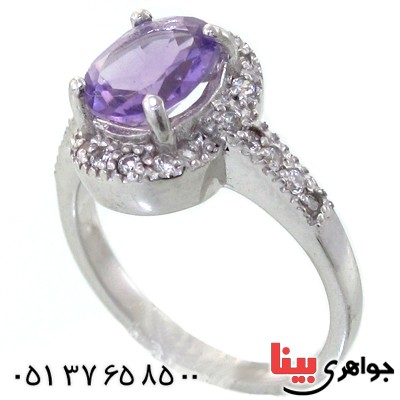 انگشتر آمتیست زنانه رادیوم لوکس مدل بهنوش _کد:11189