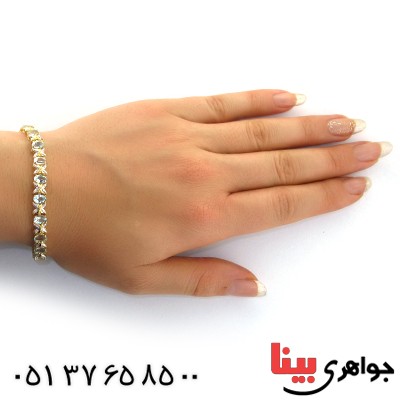 دستبند توپاز زنانه مانی ایتالیایی باشکوه _کد:1591