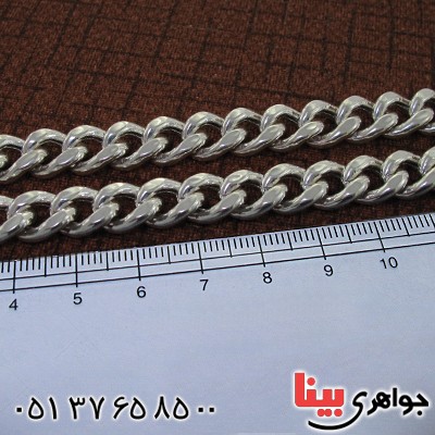 زنجیر نقره مردانه درشت ایتالیایی 50 سانتی _کد:1600