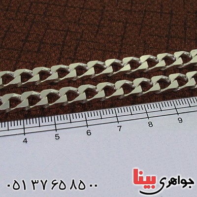 زنجیر نقره مردانه درشت ایتالیایی 60 سانتی _کد:1602