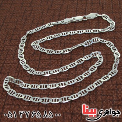 زنجیر نقره مردانه ایتالیایی 50 سانتی _کد:11201