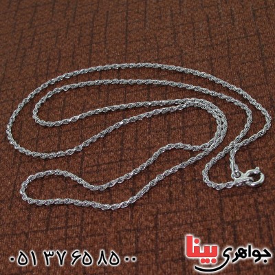 زنجیر نقره ایتالیایی ۶۰ سانتی _کد:11204