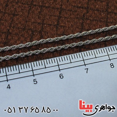 زنجیر نقره ایتالیایی ۶۰ سانتی _کد:11204