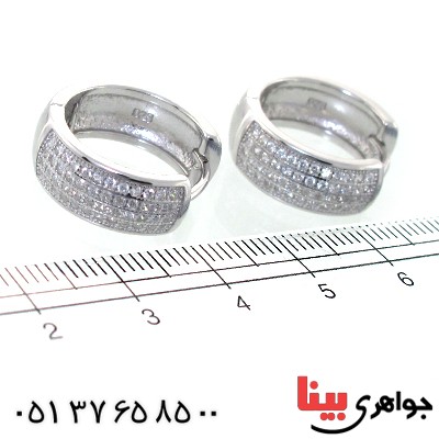 گوشواره نقره زنانه مدل نگارین _کد:11208
