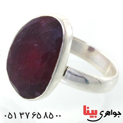انگشتر یاقوت سرخ زنانه سنگ درمانی _کد:11209