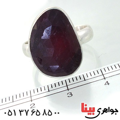 انگشتر یاقوت سرخ زنانه سنگ درمانی _کد:11209