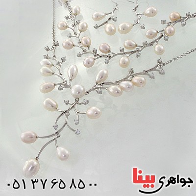 سرویس مروارید زنانه باشکوه تایلندی مدل خوشه انگوری_کد:1605