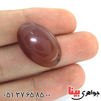 نگین انگشتر عقیق یمنی مویرگی خوشرنگ مدل بیضی _کد:11216