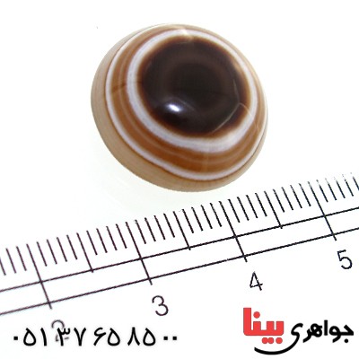 نگین انگشتر عقیق باباقوری چند پوسته درشت _کد:11221