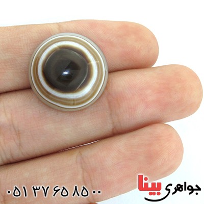 نگین انگشتر عقیق باباقوری چند پوسته درشت _کد:11221