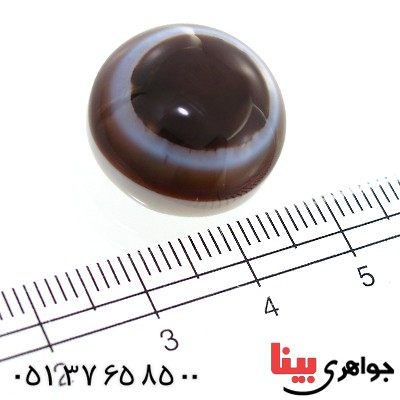 نگین انگشتر عقیق باباقوری چند پوسته درشت _کد:11239