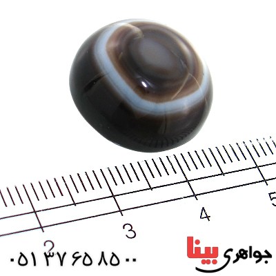 نگین انگشتر عقیق باباقوری چند پوسته درشت _کد:11242