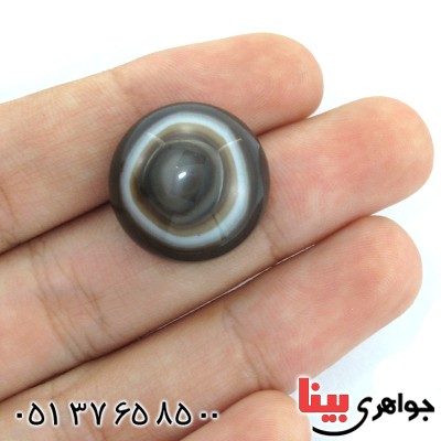 نگین انگشتر عقیق باباقوری چند پوسته درشت _کد:11242