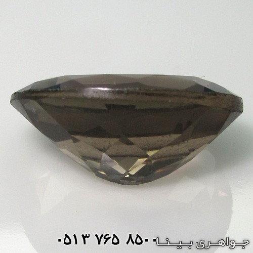 نگین انگشتر کوارتز دودی (توپاز دودی)