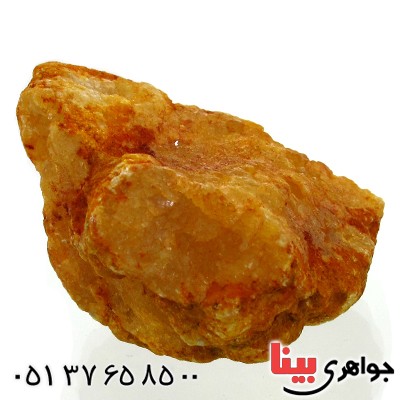 نگین انگشتر کوارتز نارنجی کریستالی جیود درشت سنگ درمانی _کد:11271