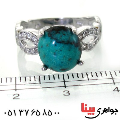 انگشتر فیروزه نیشابوری زنانه رادیوم لوکس _کد:11311