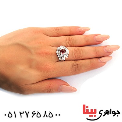 انگشتر عقیق یمنی زنانه رادیوم لوکس _کد:11316