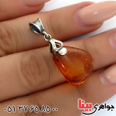 گردنبند کهربا درجه یک خوشرنگ _کد:11320