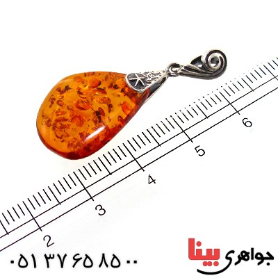 گردنبند کهربا درجه یک خوش نقش _کد:11321