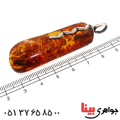 گردنبند کهربا درجه یک درشت خوش نقش _کد:11324