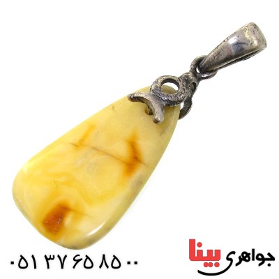 گردنبند کهربا درجه یک خوشرنگ _کد:11328