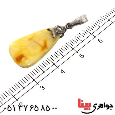گردنبند کهربا درجه یک خوشرنگ _کد:11328