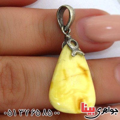 گردنبند کهربا درجه یک خوشرنگ _کد:11328