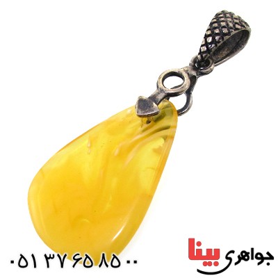 گردنبند کهربا درجه یک خوش نقش و خوشرنگ _کد:11329