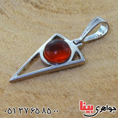 گردنبند کهربا زنانه مثلثی _کد:11345