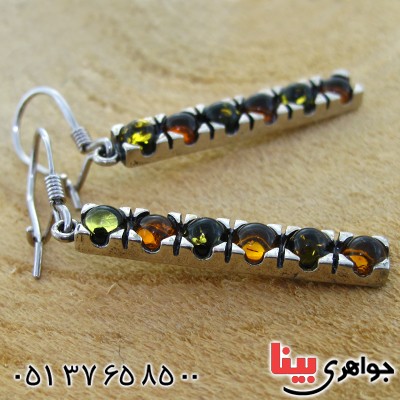 گوشواره کهربا زنانه مدل شیوا _کد:11354