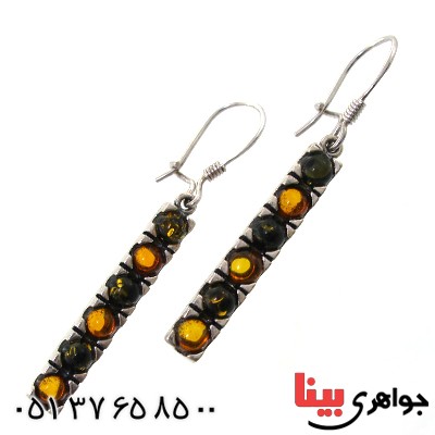 گوشواره کهربا زنانه مدل شیوا _کد:11354