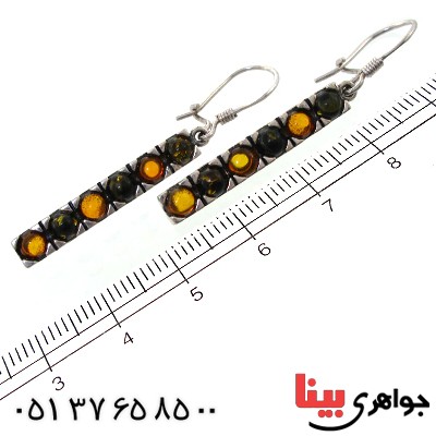 گوشواره کهربا زنانه مدل شیوا _کد:11354