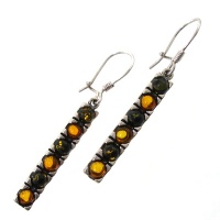 گوشواره کهربا زنانه مدل شیوا 