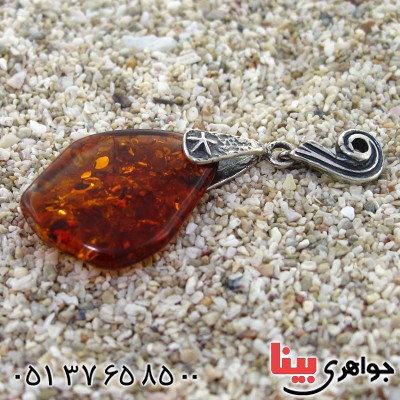 گردنبند کهربا خوشرنگ و زیبا _کد:11356