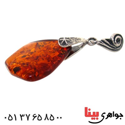 گردنبند کهربا خوشرنگ و زیبا _کد:11356