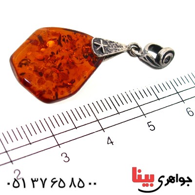 گردنبند کهربا خوشرنگ و زیبا _کد:11356