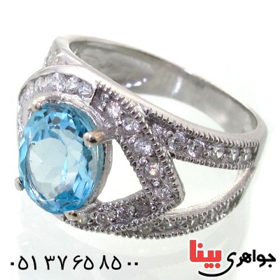 انگشتر توپاز زنانه رادیوم لوکس مدل چشم _کد:11358
