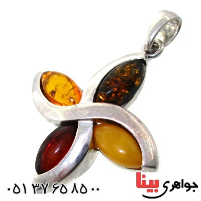 گردنبند کهربا زنانه مدل ستاره _کد:11366
