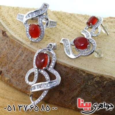 سرویس عقیق یمنی زنانه مدل کتایون _کد:11374