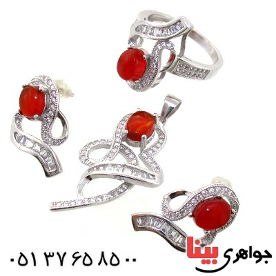 سرویس عقیق یمنی زنانه مدل کتایون _کد:11374