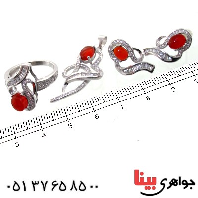 سرویس عقیق یمنی زنانه مدل کتایون _کد:11374