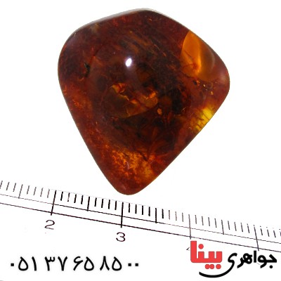 انگشتر کهربا زنانه درشت خوشرنگ _کد:11382