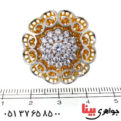 انگشتر نقره زنانه درشت مدل عروس دریایی _کد:11384